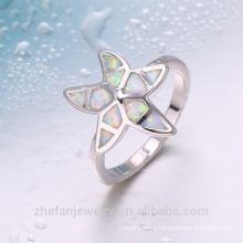 Wholesale newest beautiful charming star shape opal ring